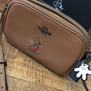 *Retired* Disney Mickey Coach brown cross body